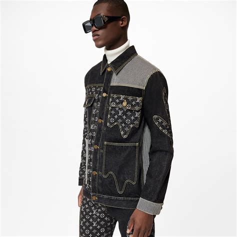 lv denim jacket monogram|Louis Vuitton monogram jacket men.